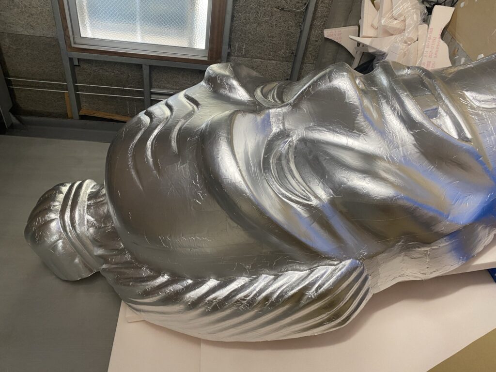 あんがま面制作工程