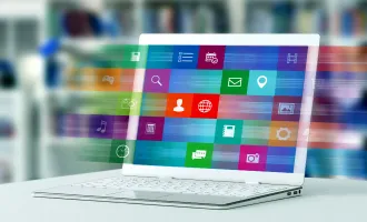 様々なアイコンが表示されたパソコンの画像